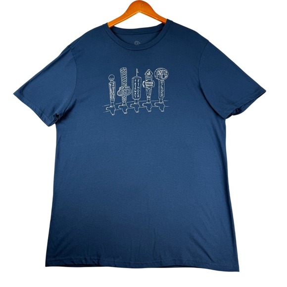 SWANK Other - Swannies Beer Taps Tshirt Mens XL Blue Short Sleeve
